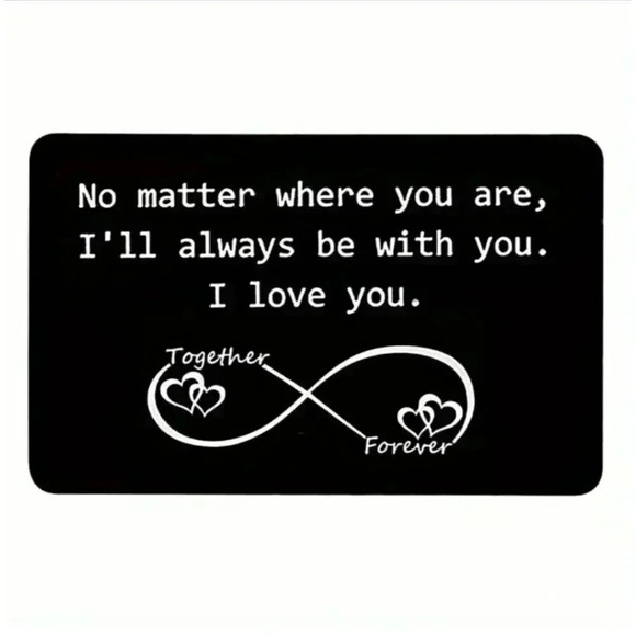 Thin Metal Inspirational Wallet Card - Picture 3 of 3